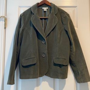 Corduroy, olive green Maternity jacket